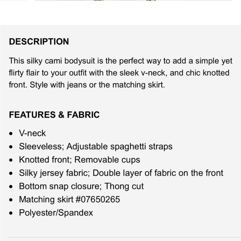 Express Rust Bodysuit - Picture 4 of 4